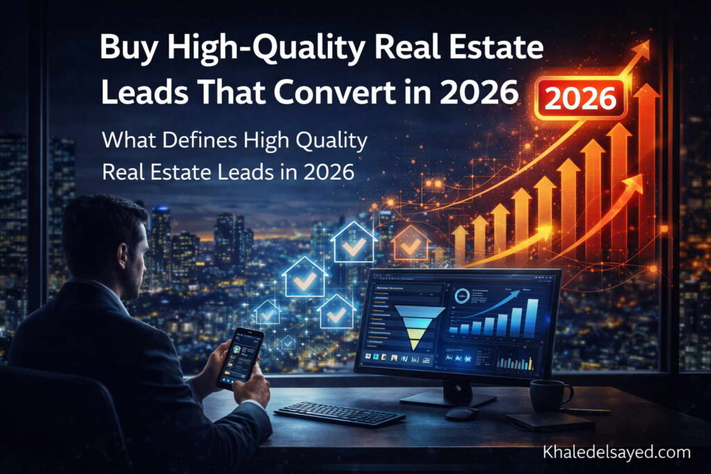 Data-centric dashboard illustrating AI generated mortgage leads alongside aggregated real estate leads for strategic marketing execution.