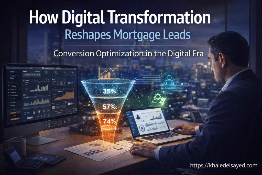 How Digital Transformation Is Reshaping Mortgage & Real Estate Leads in 2026 9 Professional analyzing real estate lead generation data including aged mortgage leads, AI-powered lead insights, and aggregated datasets for growth.