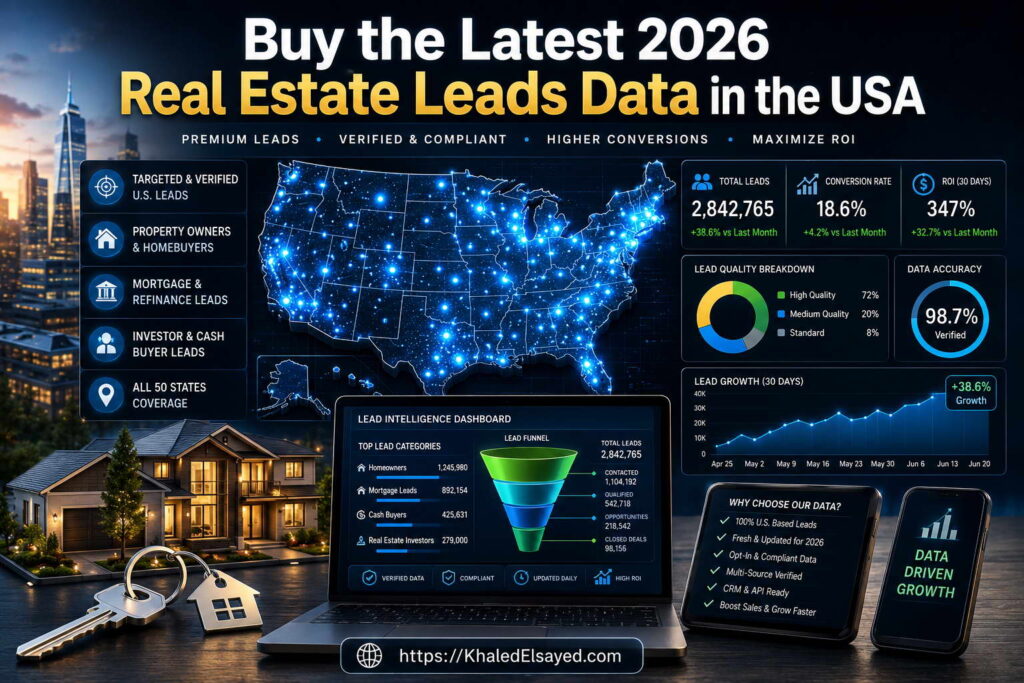 02 Buy the Latest 2026 Real Estate Leads Data in the USA Khaled Elsayed Sqawa