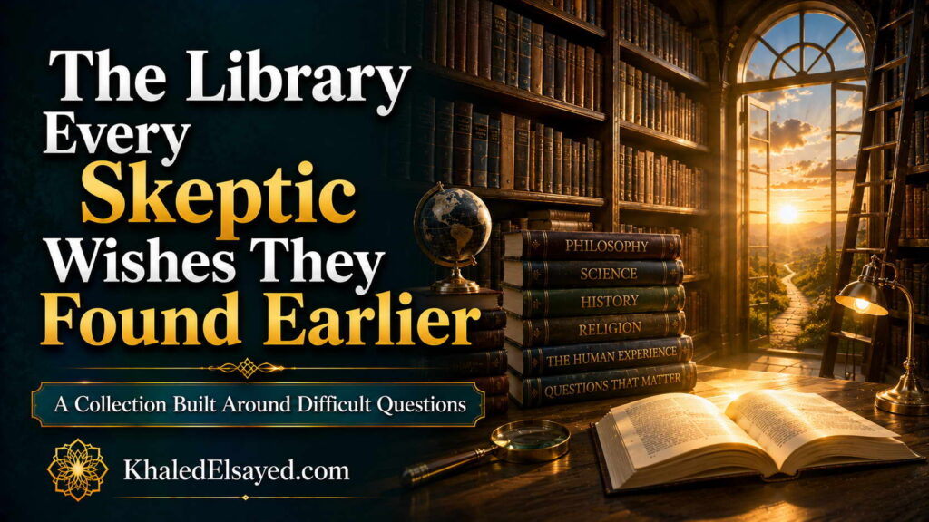 Curated library of thought-provoking books for skeptics seeking evidence, rational inquiry, and deeper answers to questions about faith, truth, and existence by the IT Leader Khaled Elsayed Sqawa