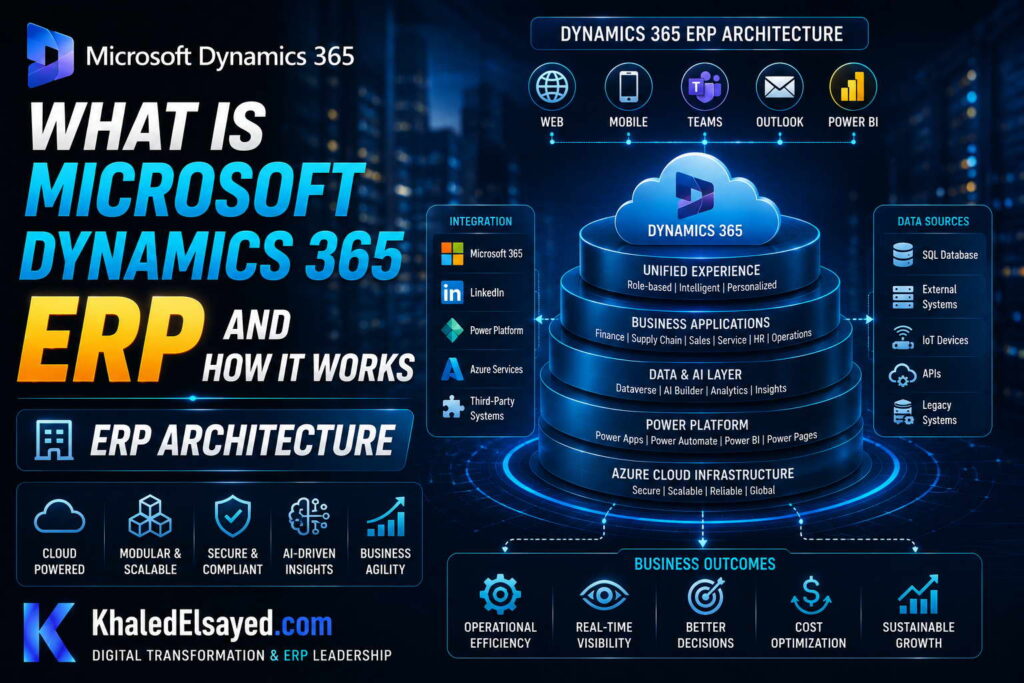 What is Microsoft Dynamics 365 ERP and How It Works 2 02 ERP Architecture